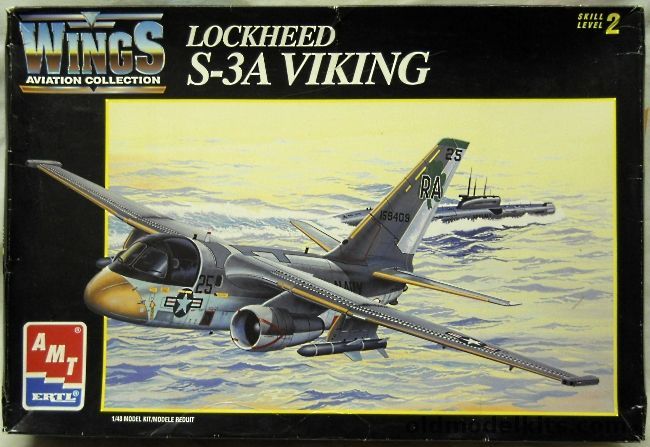 AMT 1/48 Lockheed S-3A Viking, 8634 plastic model kit